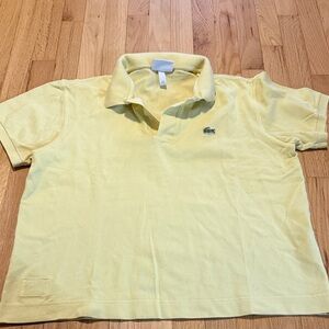 Lacoste Yellow Classic Fit Heavy Cotton Pique Polo Sz XL